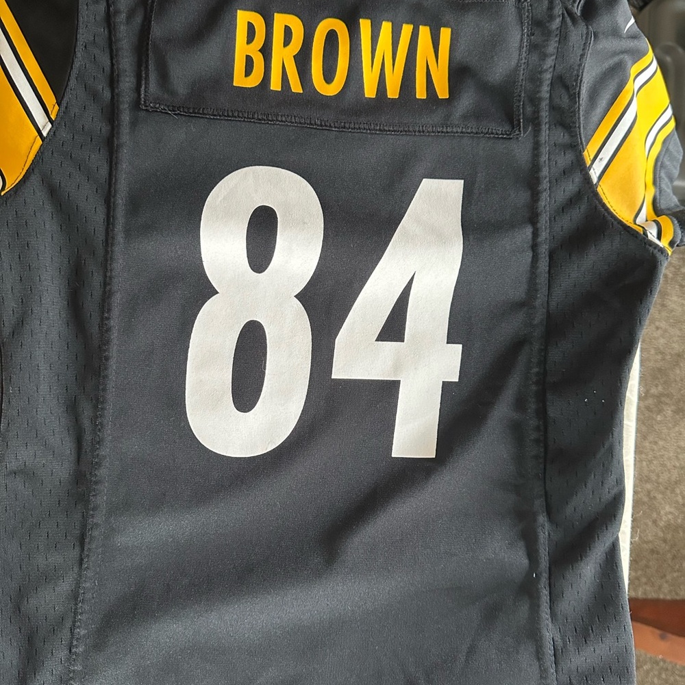 NFL Kids Black and Yellow Steelers  football Jersey